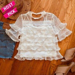 White Lace Top
